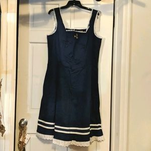 TORRID NAVY AND WHITE ANCHOR DRESS Sz 14